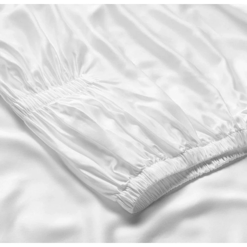 Full 400 Thread Count Rayon from Bamboo Sheet Set White - Casaluna NEW